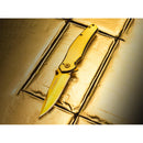 Boker Gold navaja plegable con dedo acero inoxidable anodizado 440A linerlock