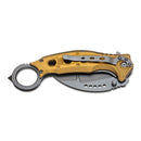 BOKER Black Scorpion navaja plegable karambit hawkbill 440A acero inoxidable