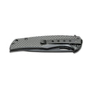 BOKER Black Carbon Navaja de bolsillo plegable Acero inoxidable 440A mango de fibra de carbono