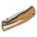 Boker Brand navaja de bolsillo plegable Backpacker mango de madera de acero inoxidable sin recubrimiento
