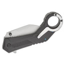 Navaja táctica Boker Magnum Velcon Hawkbill 440C Hoja de acero Mango G10