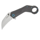 Navaja táctica Boker Magnum Velcon Hawkbill 440C Hoja de acero Mango G10