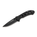 BOKER Shadow Navaja plegable con forma de punta de gota 440A acero inoxidable negro
