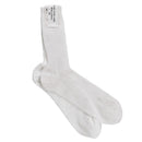 Pair of white breathable Belgium Military surplus long sports socks for hiking and outdoor use