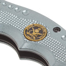 Boker Brand Navaja de bolsillo plegable Hero gris acero inoxidable 440A mango de aluminio