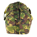 Genuine Dutch Army DPM woodland camouflage weekend duffel bag with zipper and dual handles for outdoor and travel use