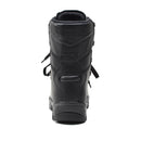 Back view of a black Genuine French Military Felin ranger boot with Gore-Tex lining and D-loop lacing system