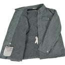 Genuine Swiss army work jacket denim military jacket grey vintage surplus - GoMilitar