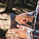 Hacha de caza HULTAFORS Dvardala, hacha con mango de madera de nogal de acero al carbono