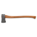 HULTAFORS felling axe with durable hickory wood handle and sharp carbon steel head for professional woodcutting.