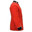 Chaqueta Formal Militar Británica Original Botones Dorados Sin Charreteras Rojo
