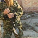 Original Danish Military black foldable Glock shovel survival multi tool camping - GoMilitar