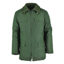 Original German police officer parka warm hooded green windproof jacket liner - GoMilitar