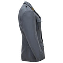 Chaqueta formal militar suiza original Diseño de 4 bolsillos Charreteras en los hombros Gris