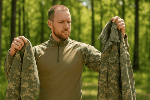 Camisa de combate versus chaqueta de campo: cuándo usar cada una