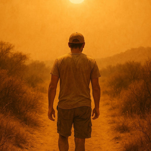 Cómo mantenerse fresco mientras camina en condiciones de calor extremo