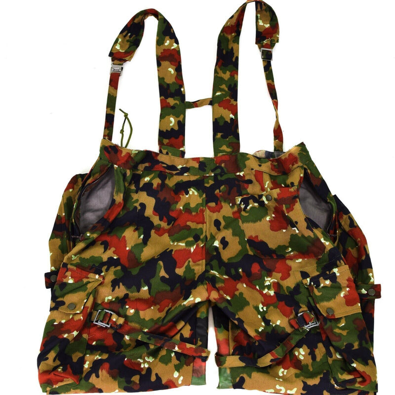 Pantalones de campo del ejército suizo genuino M70 Suiza Combate Camo Sniper Pants Nuevo