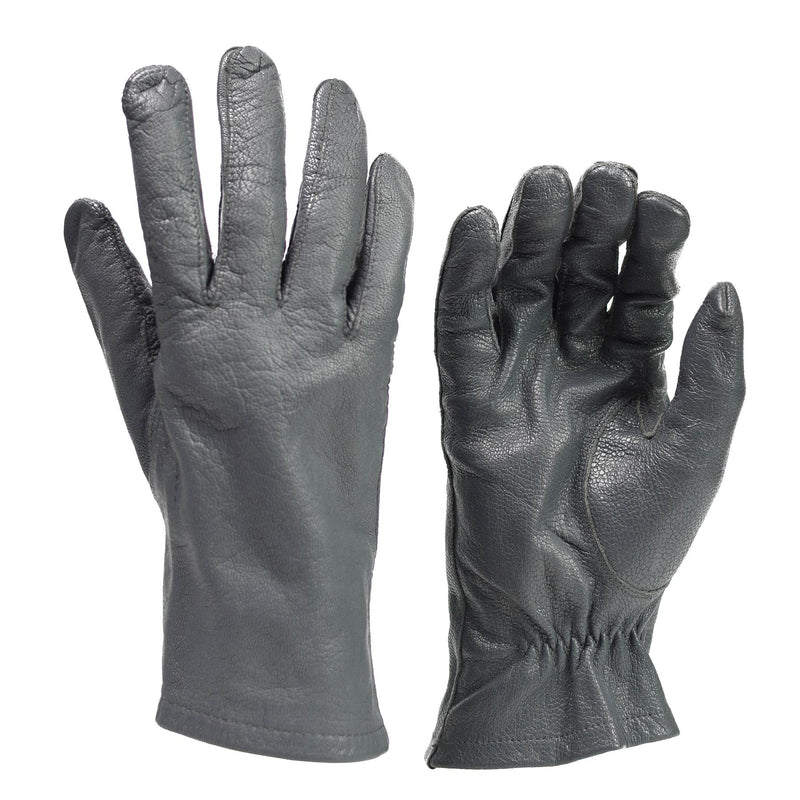 Guantes de cuero del ejército de Alemania Original Guantes grises Tácticos Tactical Surfall Problema