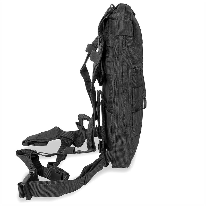 A.Blochl TF2 Pack de hidratación 1.5 litros de senderismo Mochila de agua Molle Tipo negro