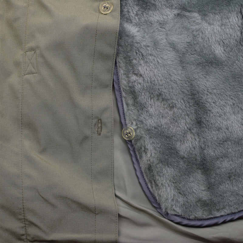 Original del ejército checo Campo Parka M85 Ejército Problema de invierno Olive Winter W Lining Nuevo