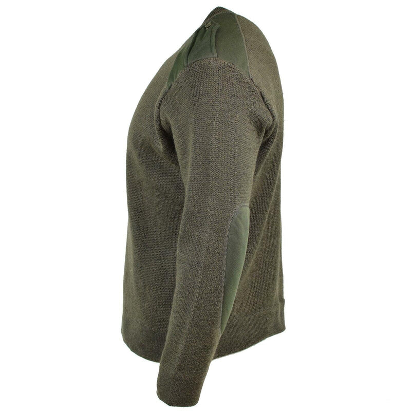 Suéter genuino del ejército francés Olive Commando Militares Militares Reducir Neck New