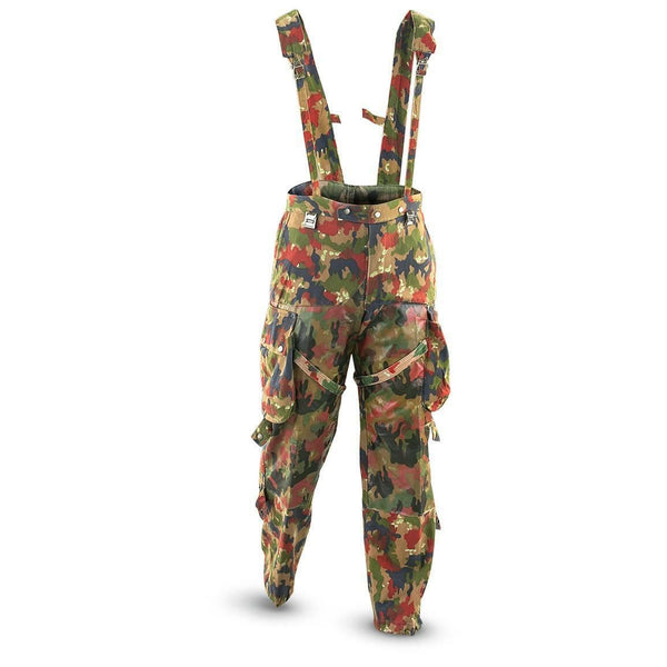 Pantalones de campo del ejército suizo genuino M70 Suiza Combate Camo Sniper Pants Nuevo