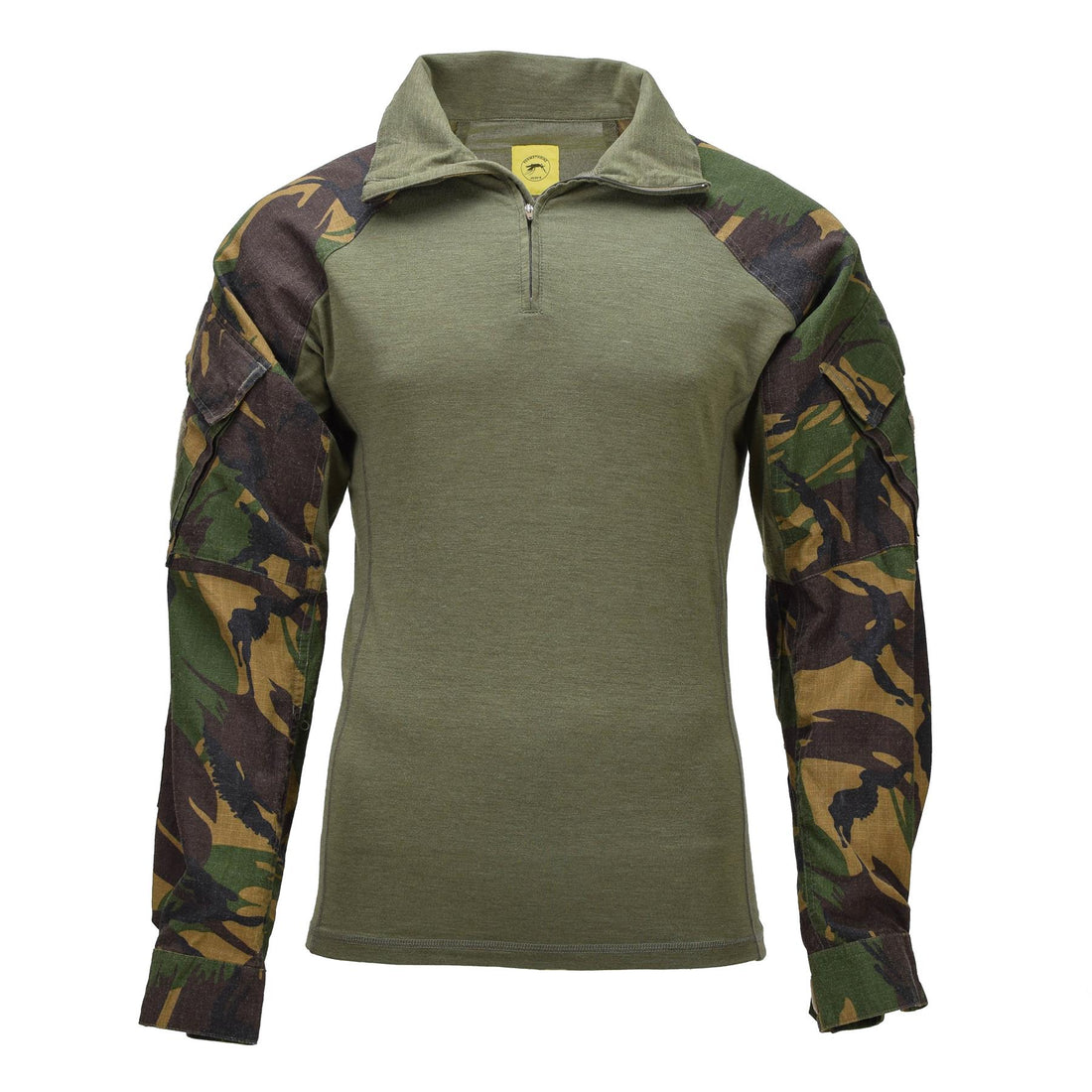 Camisa de combate militar holandesa original con cremallera de un cuarto en la parte superior del campo Camuflaje DPM