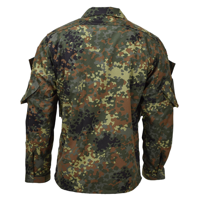 Leo Kohler Combat Military Flecktarn Camo camisas tácticas Fuerzas del ejército Tropas
