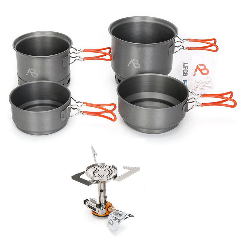 A.BLOCHL STAR X1 Juego de cocción de senderismo Pot de campamento Cocina de trekking al aire libre NUEVO