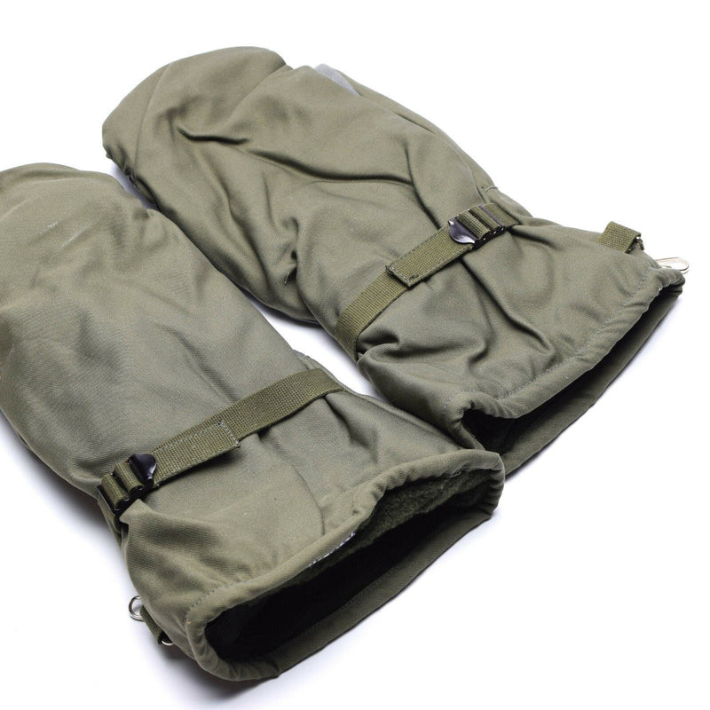 Ejército alemán original Olive Grey Camo Mittens BW Problema militar Guantes de combate
