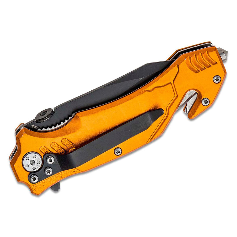 BOKER Brand folding pocket knife EMS Rescue stainless steel 440A glass breaker