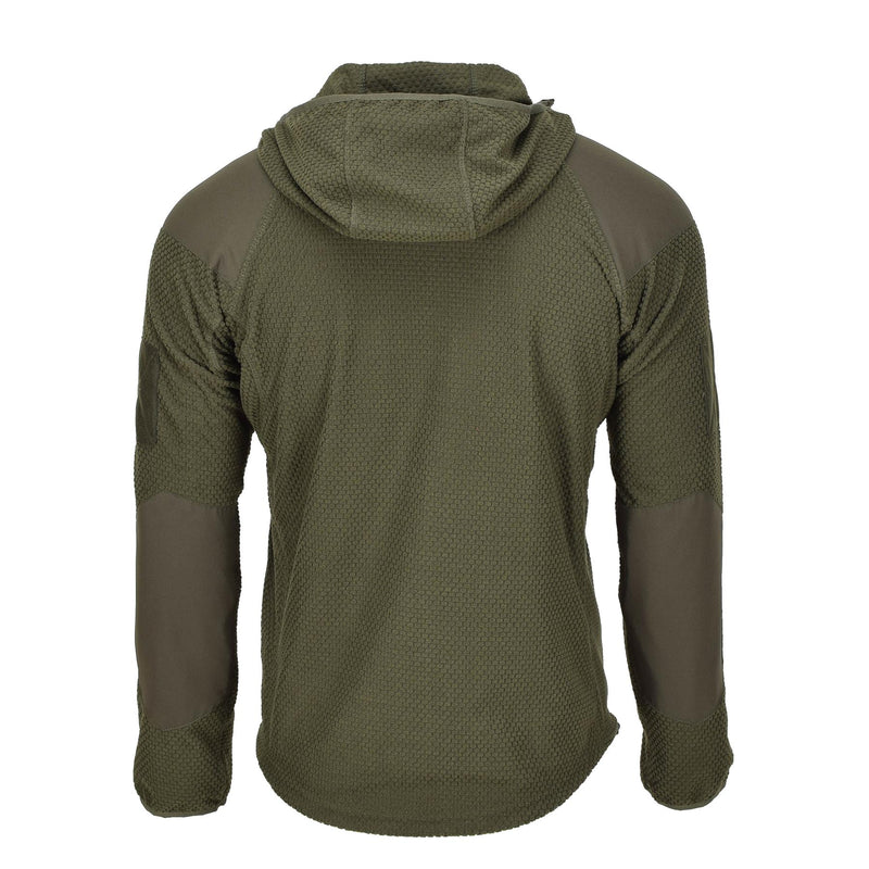 BLOCHL Brand Militar Military Fleece Chaqueta termal con capucha Oliva reforzada nueva