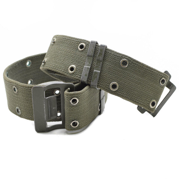 Original del ejército francés azul marino cinturón famosas olive od web France militar nuevo