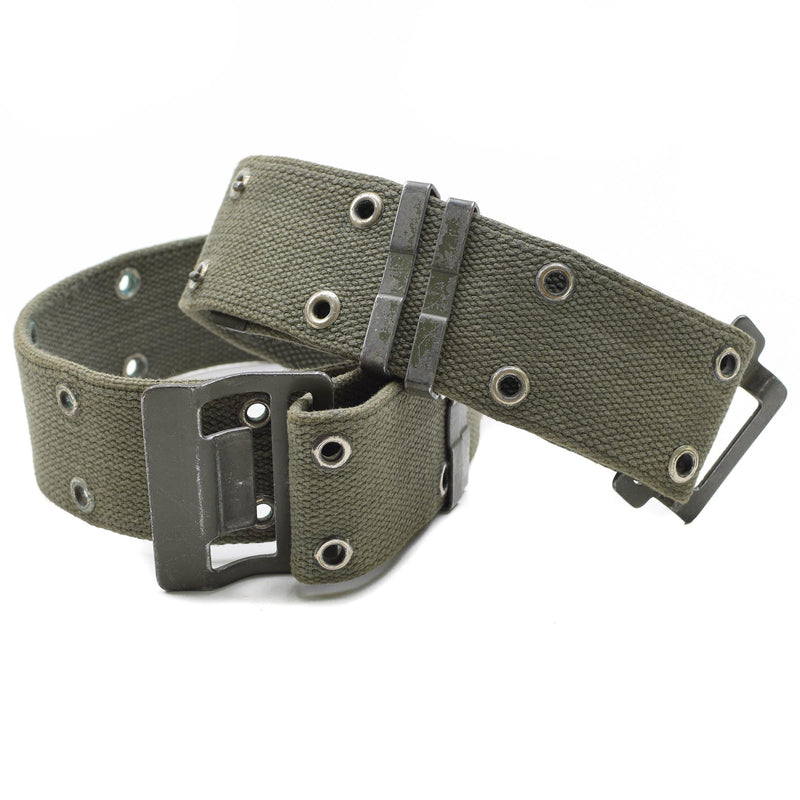 Original del ejército francés azul marino cinturón famosas olive od web France militar nuevo