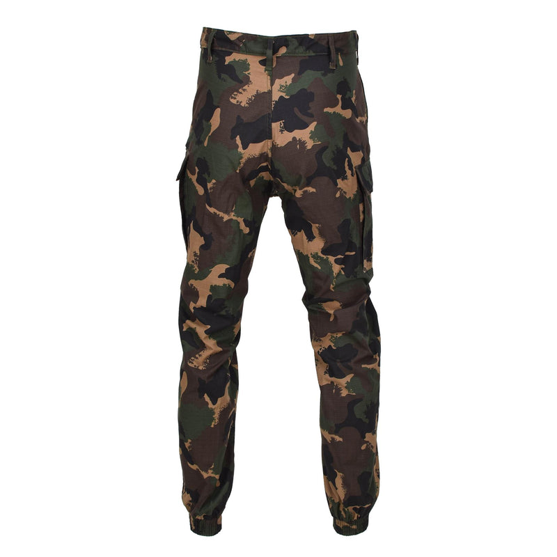 Pantalones de campo de verano militar húngaro original M1990 Woodland Camo Ripstop Nuevo