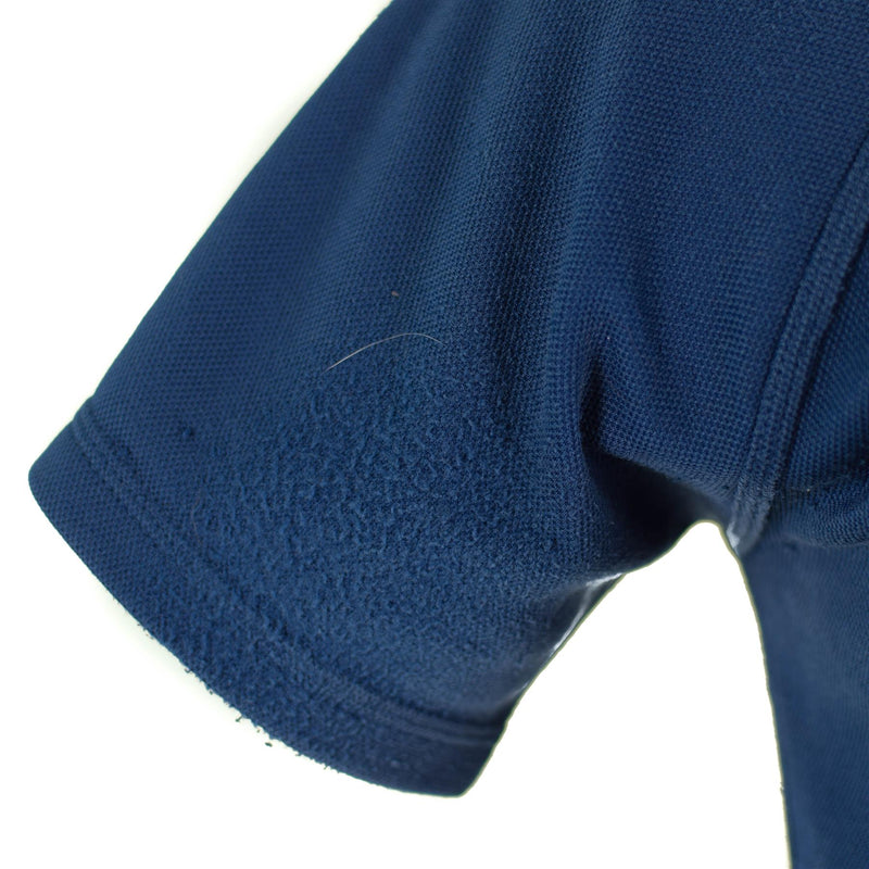 Camiseta de la policía británica original Material transpirable Azul Buardia frontal Camisa de protección