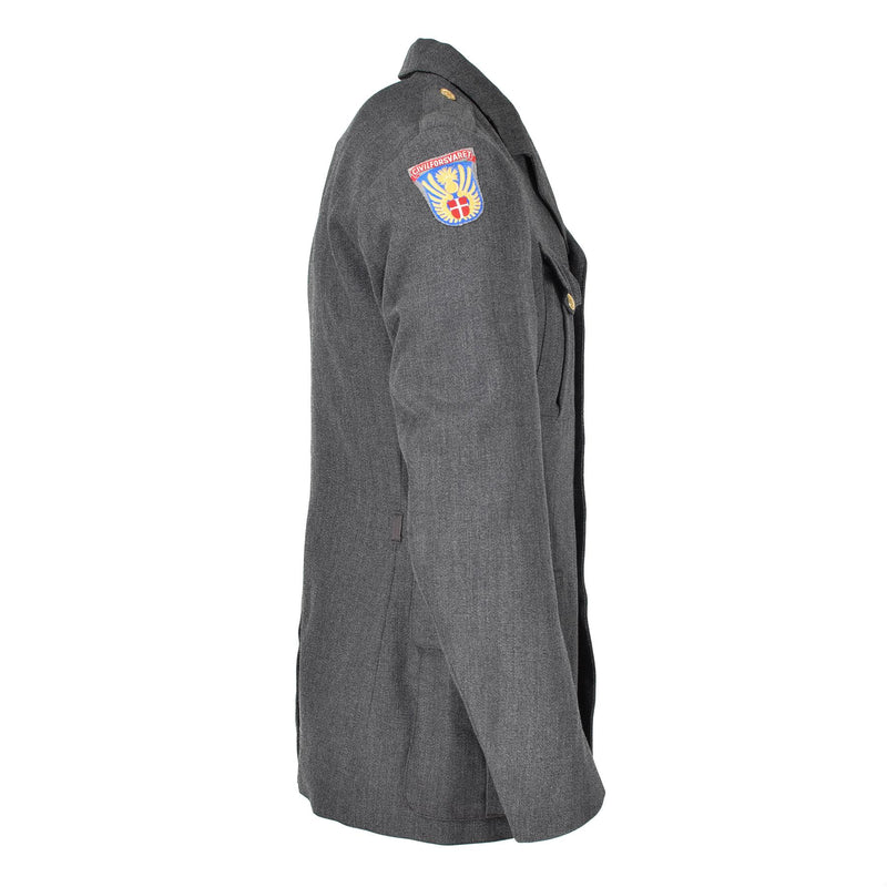 Jaqueta de uniforme de uniforme genuino ejército Grey Military Excalse UNIFORM Vestido de uniforme