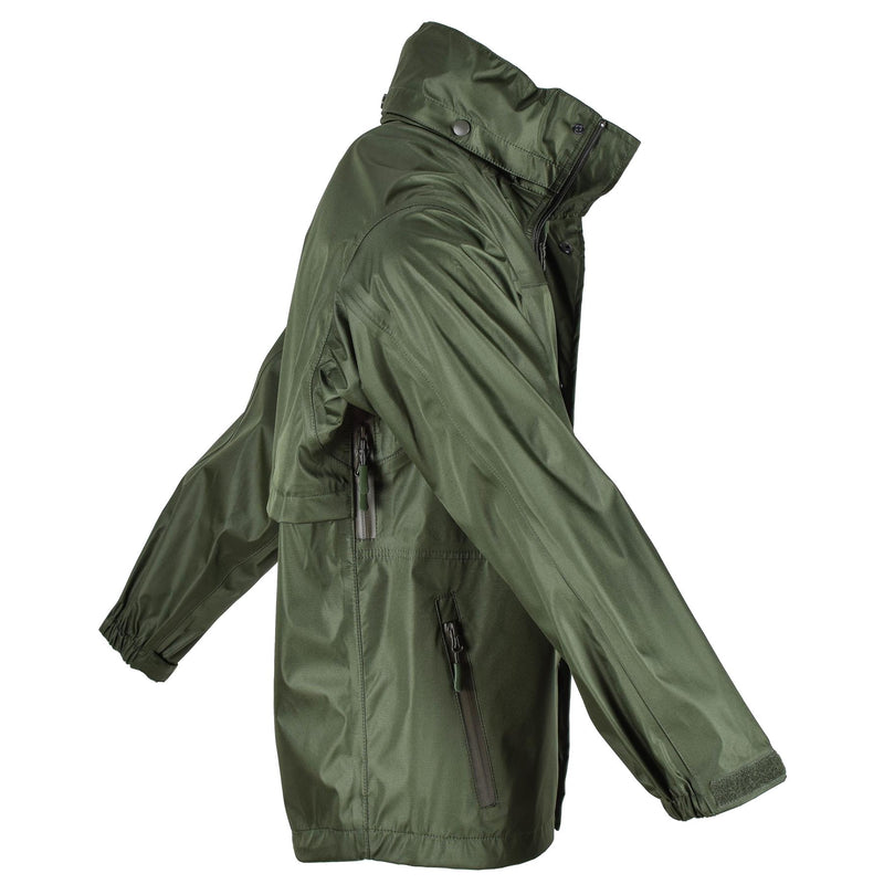 Chaqueta de marca mil-tec oliva verde agua impermeable