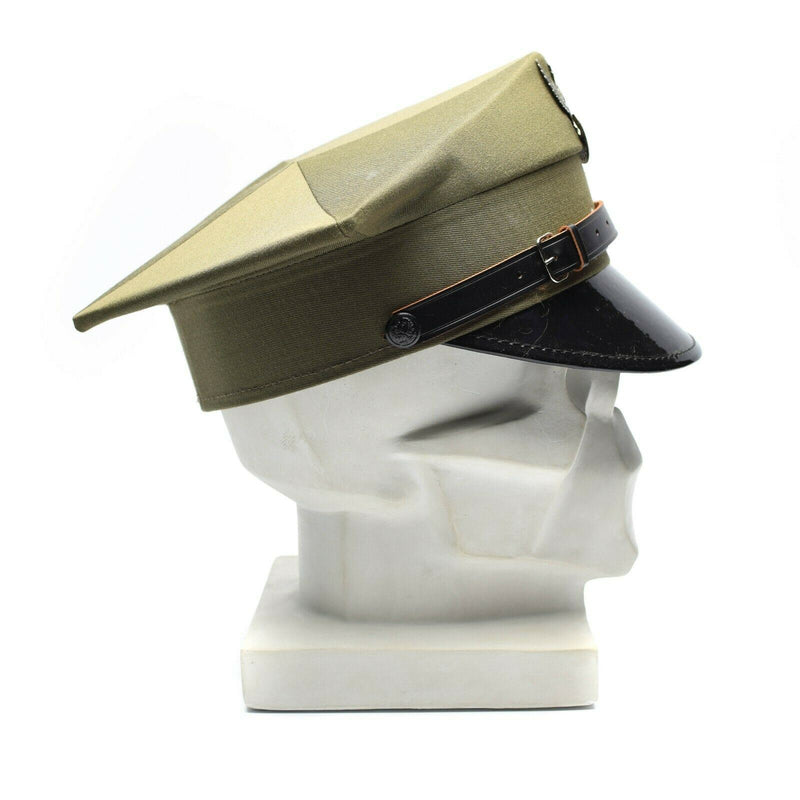 Genuino oficial de visor militar polaco Oficial del ejército de Polonia pico Cap Olive nuevo