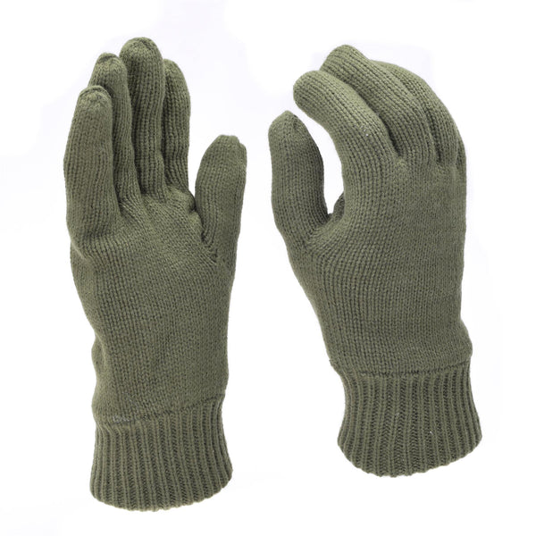 Guantes de Mil-Tec Hombres calientes tejidos thinsulate ™ Linero Olive OD Winter Tactical Gear