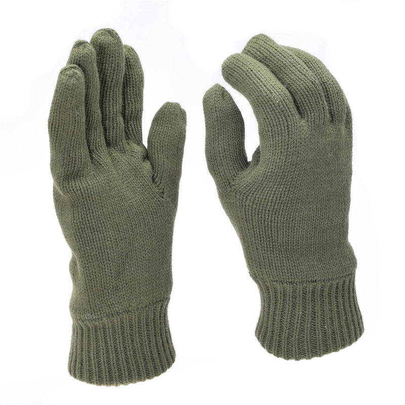 Guantes de Mil-Tec Hombres calientes tejidos thinsulate ™ Linero Olive OD Winter Tactical Gear