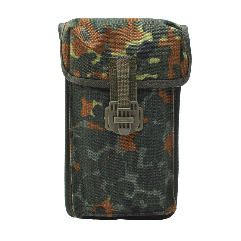 Original alemán Military BW Magazine Pouch MP2 Small Flecktarn Camo Cordura Nuevo