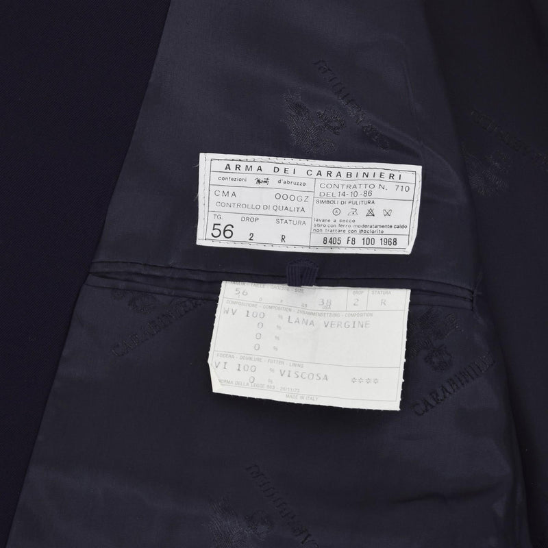 Oficial de uniforme de policía militar genuino Italiano Oficial Forma Formal Azul Nuevo