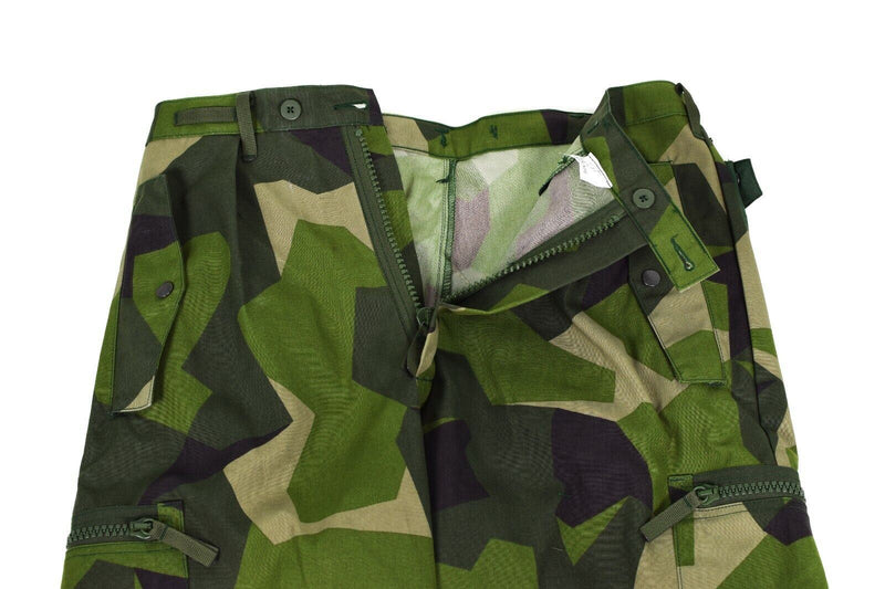 Pantalones suecos del ejército sueco M90 Splinter Splinter Camuflage Camufla Combat pantalones Nuevos