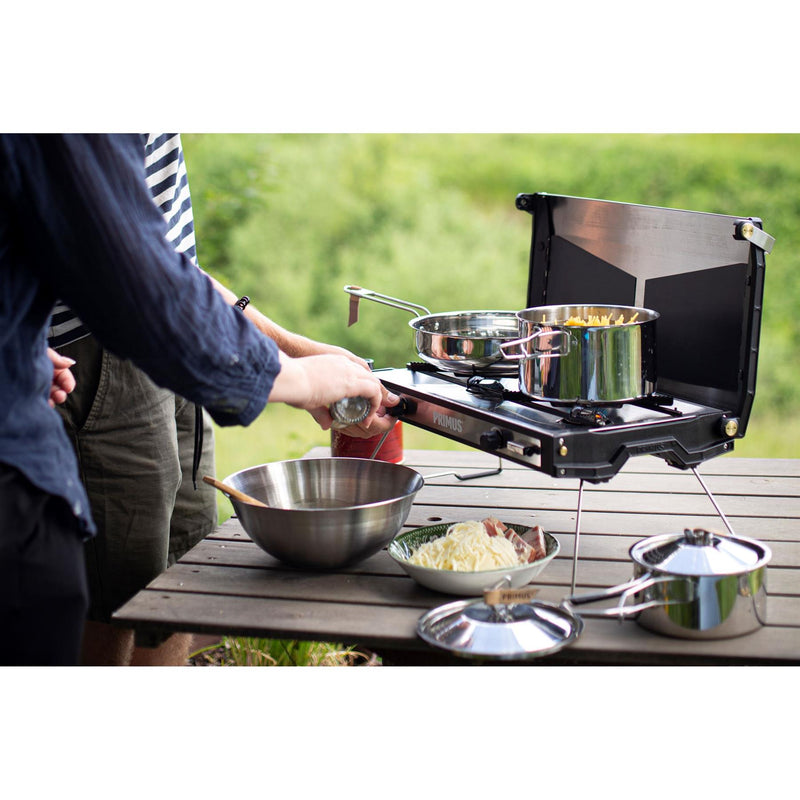 PRIMUS CAMPILA COCINA COQUERA Campocina para acampar de acero inoxidable