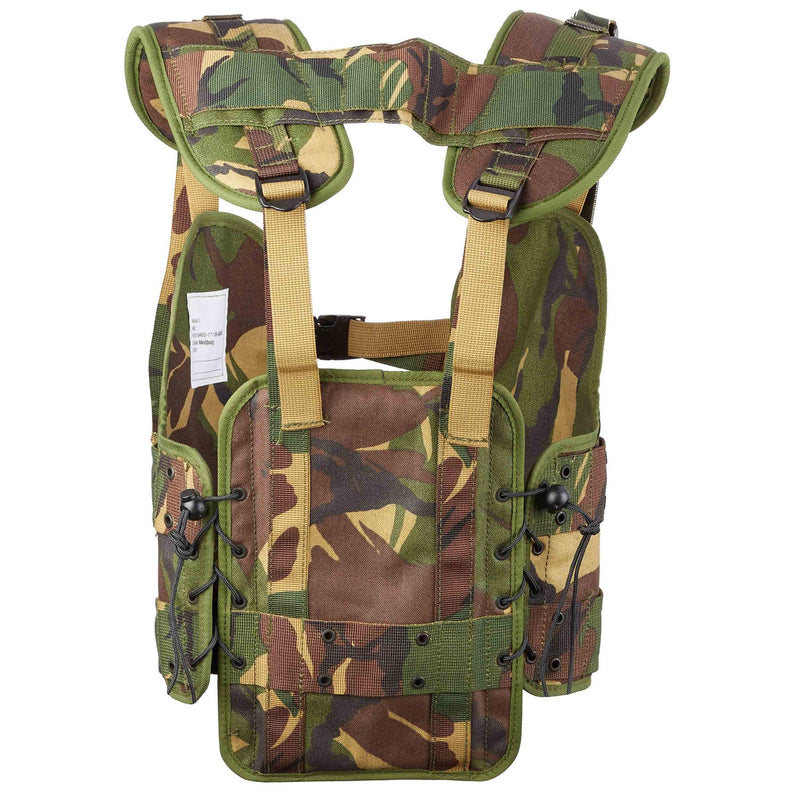 Chaleco militar holandés holandés táctico bosque de camuflaje de camuflaje de tropas equipos
