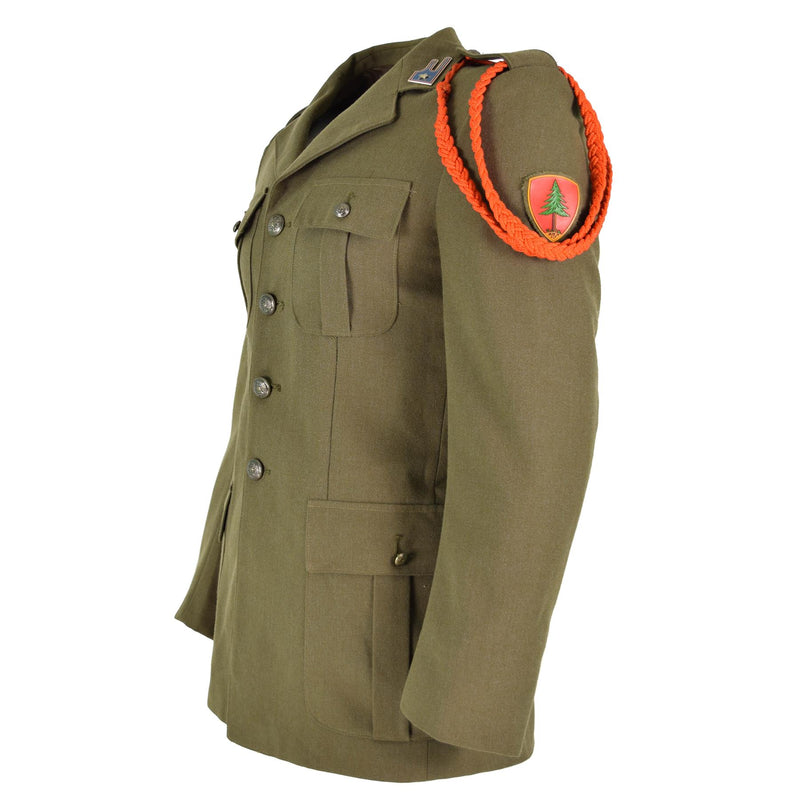 Destino de uniforme de desfile marrón de la chaqueta del ejército italiano