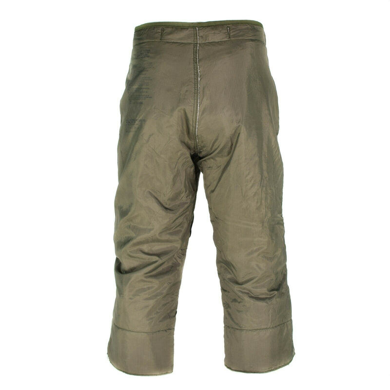 Liner de pantalones acolchados del ejército original de EE. UU. M65 M 1951 Finamiento térmico 3/4 Calentador de colchas