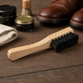 Saphir Cepillo Removedor de Barro Cuidado del Calzado 15cm Mango de Madera de Haya Cerdas Rígidas