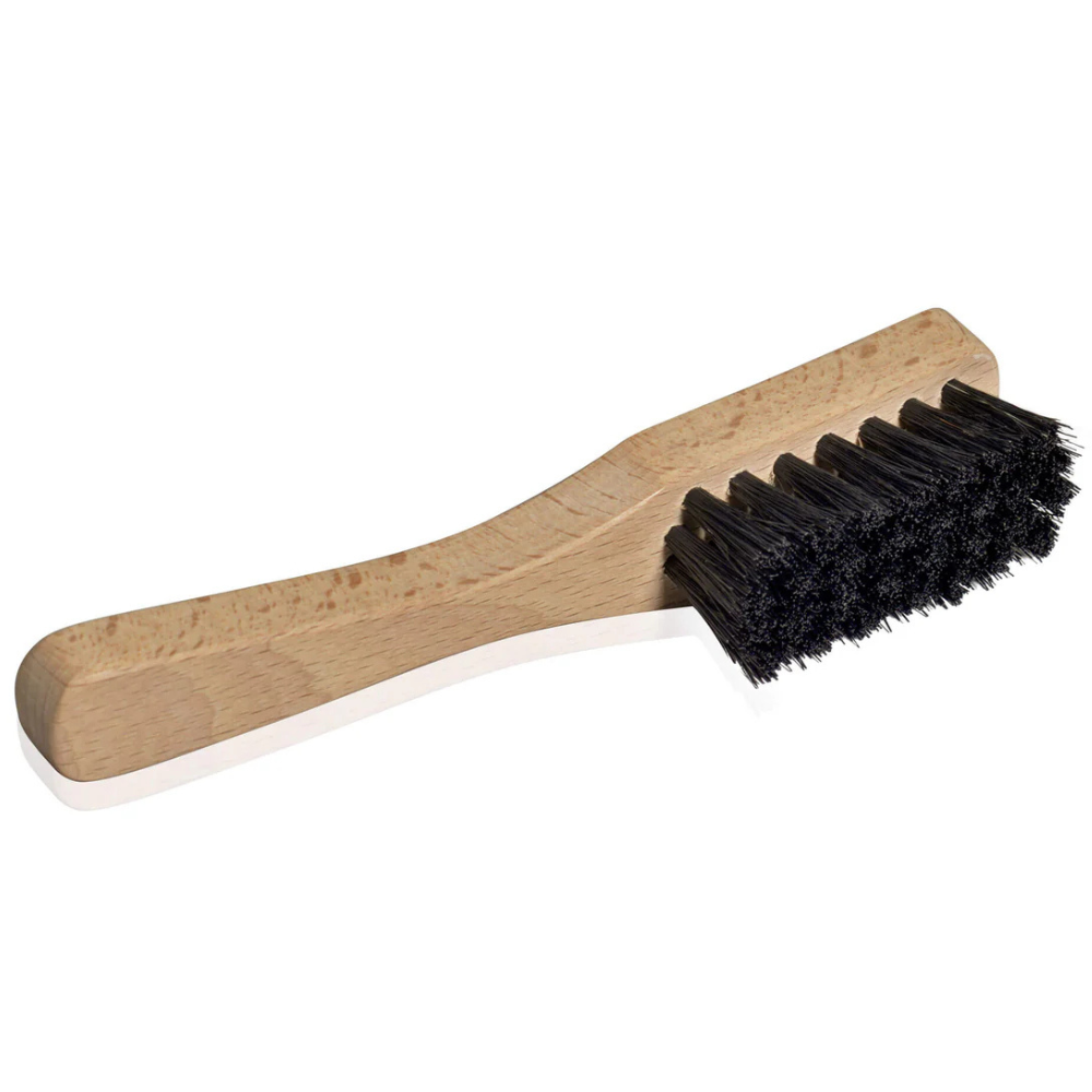 Saphir Cepillo Removedor de Barro Cuidado del Calzado 15cm Mango de Madera de Haya Cerdas Rígidas